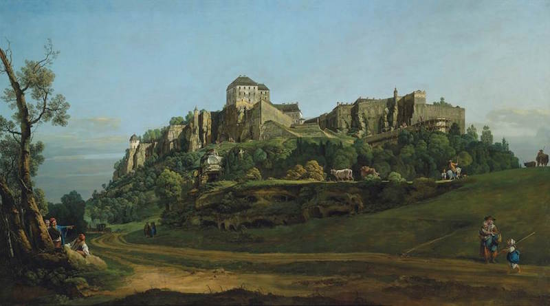 Bellotto masterpiece, 'The Fortress of Königstein from the North'