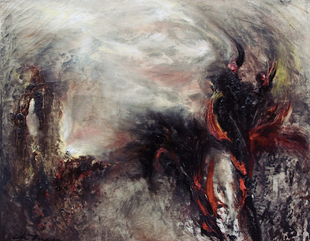 Chantal Meza (2016) Despair (Oil on Linen 27 x 35)
