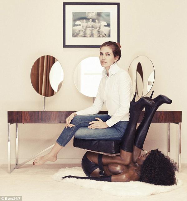 alan-jones-chair-1969-or-bjarne-melgaards-black-woman-with-dasha-zhucova-sitting-on-her.jpg