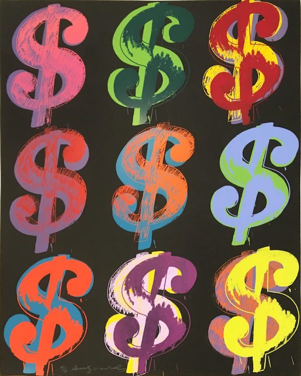 Andy Warhol $ (9) Portfolio 1982