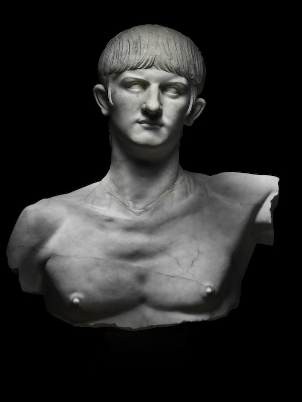 IDX 16: Marble bust of Nero. Italy, around AD 55. Photo by Francesco Piras. © MiC Museo Archeologico Nazionale di Cagliari.