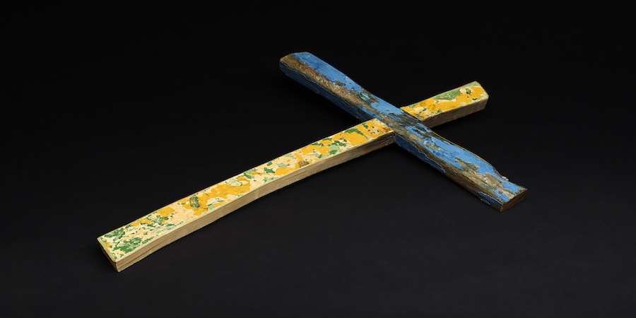 The Lampedusa cross 2, Francesco Tuccio, 2015, wood © The Trustees of the British Museum