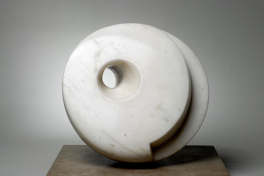Barbara Hepworth, Pierced Hemisphere, 1937 White marble The Hepworth Wakefield (Wakefield Permanent Art Collection) © Bowness, Hepworth Estate Photo: Norman Taylor