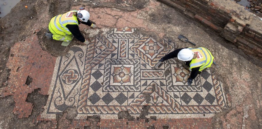 Archaeologists from MOLA at the Liberty of Southwark site. Photo: Andy Chopping and the Museum of London Archaeology