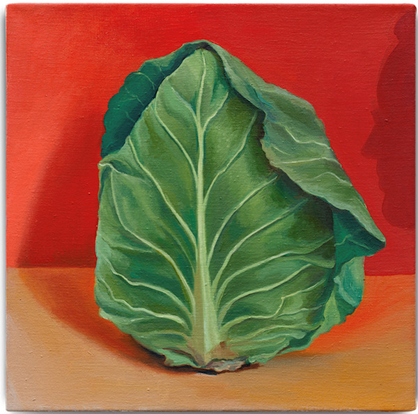 Cabbage (and Philip), No. 22’, 2020 – oil on linen, 35 x 35 cm 
