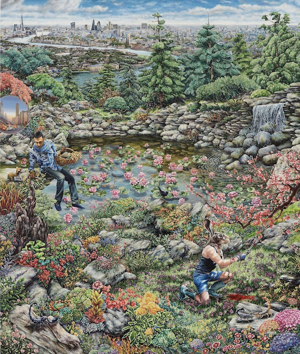 Raqib Shaw, Agony in the Garden (after Tintoretto) II, 2020 - 2021
